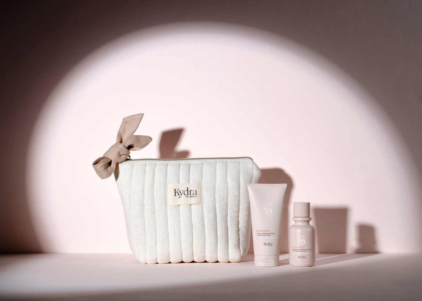 KYDRA kosmetyczka bawełniana z produktami travel size 3x50ml